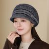 Hat Women Winter In The Elderly Autumn and Winter Warm Rabbit Hair Beret Fashion Cold Knitted Hat