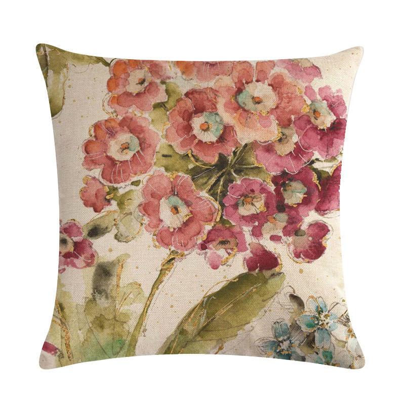 45x45cm ptaki i kwiaty Sofa dekoracyjna poszewka na poduszkę poszewka na poduszkę pościel 45*45 rzuć poduszka Home Decor poszewka na poduszkę