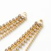 1Pair 14K/18K Gold Plated Brass Beads Chain Tassel Charm Pendant for Earrings Making DIY Earrings Accessories Supplies
