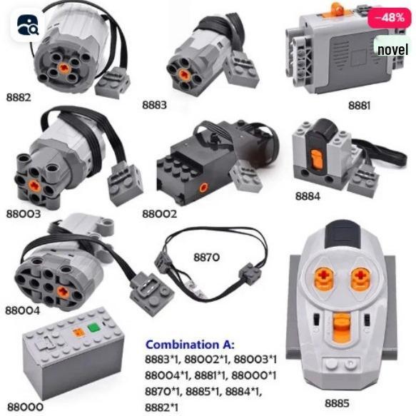 Building Blocks Science Kit with Motor, Battery Box, Remote Control & Receiver