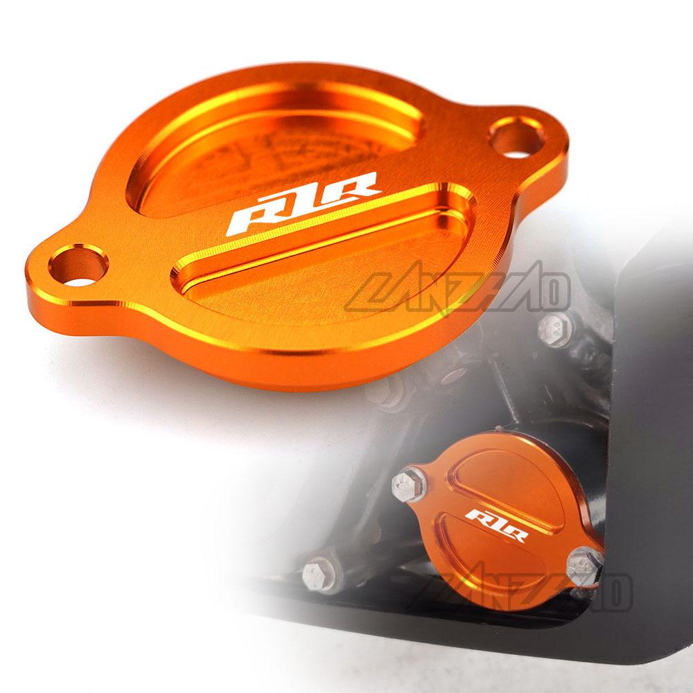

Алюминиевая крышка фильтра двигателя с ЧПУ для мотоцикла, модифицированный аксессуар оранжевого цвета для KTM Duke 250 390 2017 RZR Logo