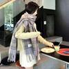 Autumn and Winter Scarves Women's Winter High-end Scarves Thickened and Warm Tonglu Imitation Cashmere Plaid Scarves