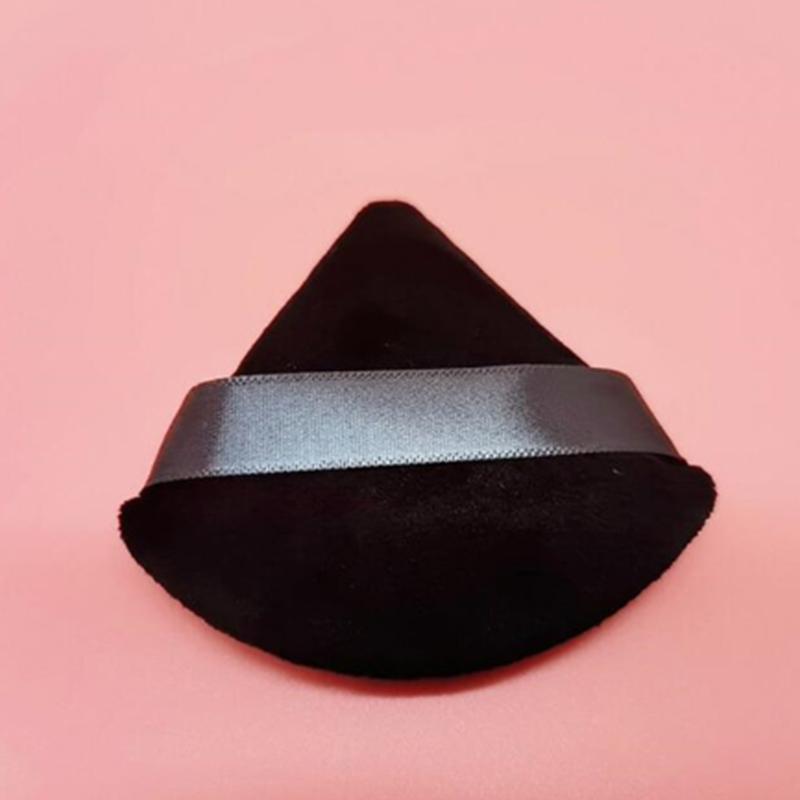 

10 шт. треугольная бархатная пудра для лица, мини-спонж для макияжа, косметика, мягкий хлопок, пудра для лица, моющаяся, легкая