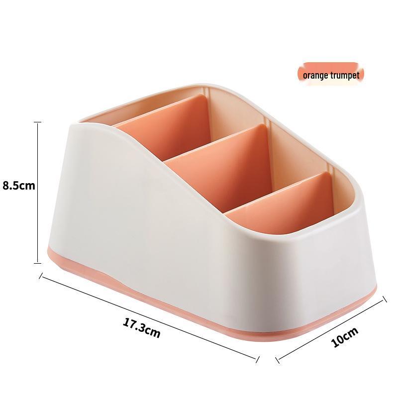 Desktop Stationery Organizer with Compartments for Markers, Paper Clips, Staples, Erasers, and Charging Cables