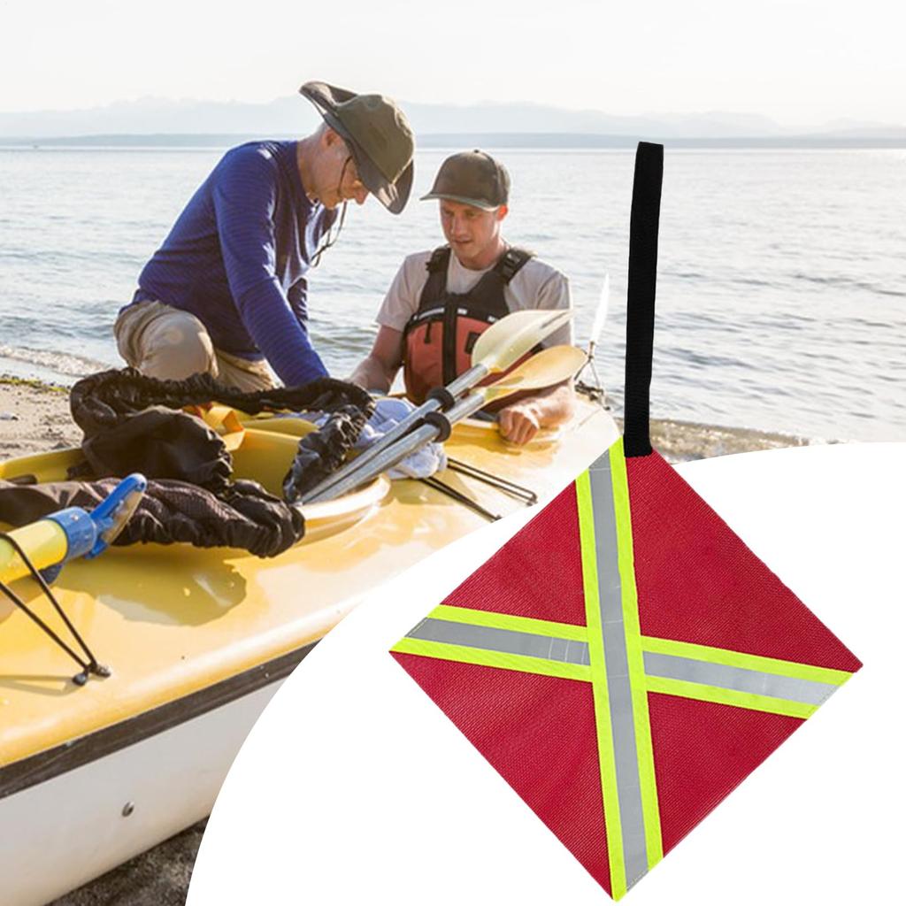 Truck Cargo Red Flag - Kayak Truck Trailer Flag, High Visibility Reflective Waterproof Abrasion Resistant Accessories