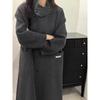 New Double-sided Wool Coat for Women Long Korean Style Casual Loose Woolen Coat