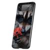 Mapache Hard PC Phone Case For Samsung Galaxy Z Flip 7 6 5 4 Black Cover For Galaxy Z Flip 3 Foldable Shell Fundas Capas Coque
