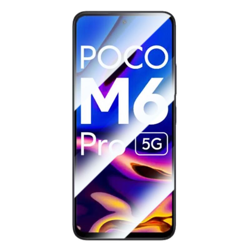RURIHAI 10Pcs Screen Protector for Xiaomi Poco M6 Pro 5G/Redmi 12 5G (Global) Anti-Shatter 2.5D Film