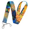 Yoga Sakura Credential Holder Little daisy Lanyard for Key Cute Neck Strap Card ID Badge Holder Key Chain Accessories Wholesale