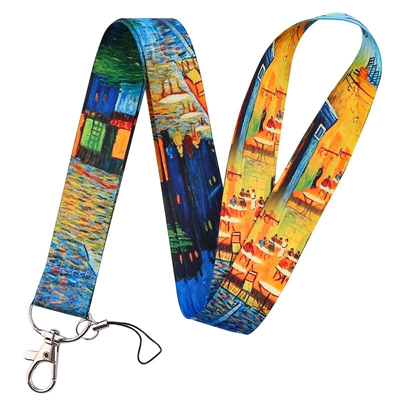 Yoga Sakura Credential Holder Little daisy Lanyard for Key Cute Neck Strap Card ID Badge Holder Key Chain Accessories Wholesale