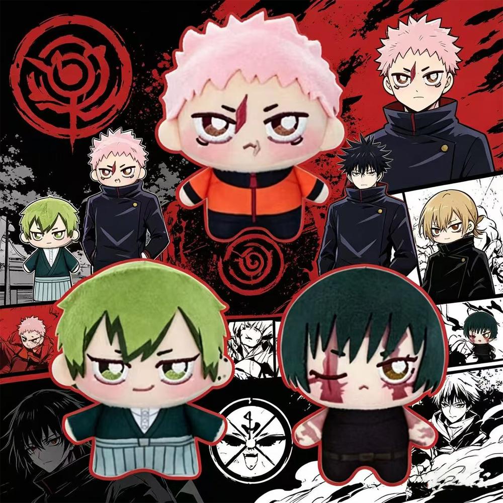 23 ס"מ בובות קטיפה Jujutsu Kaisen מצוירות חמודות יוג'י איטאדורי נא어야 זנין מאקי זנין בובות היקפיות אנימה קישוט חדר מתנות יום הולדת