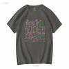 Grove Street Graffiti T-shirt in Cotone Pesante vintage Lavata Traspirante Elasticizzata Casual grafica Leggermente Morbida moda streetwear