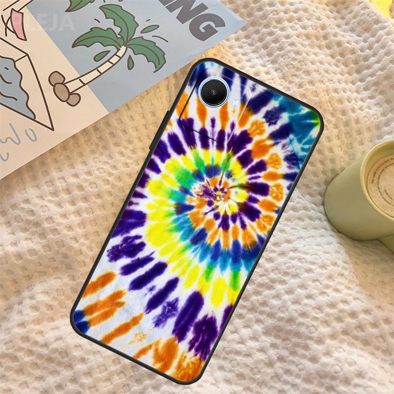 Regenbogen Spiral Tie-Dye Hülle Für Realme 15 11 12 13 14 Pro Plus C65 C67 C71 C63 C61 C55 C51 C53 C35 C75 GT6 GT7 Pro