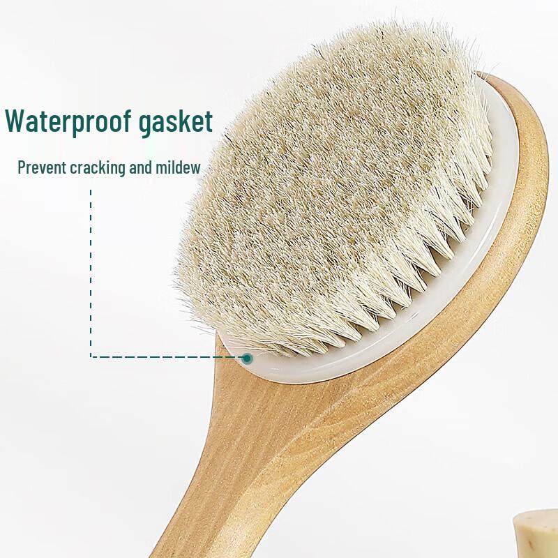 Long-Handled Boar Bristle Bath Brush