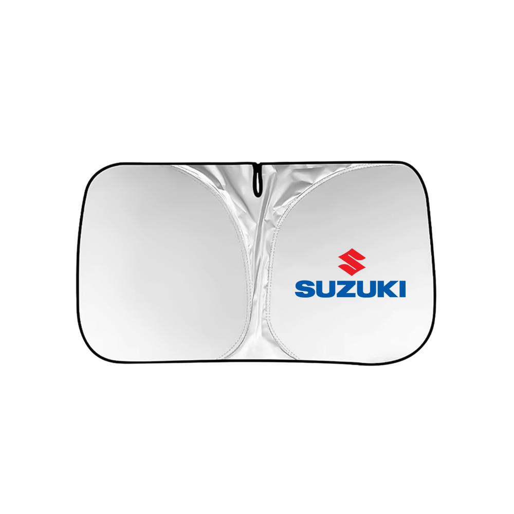 KIBI5 Faltbarer Auto-Sonnenschutz Visier Windschutzscheibenabdeckung UV-Schutz Zubehör für Suzuki Swift SX4 Jimny Ignis Grand Vitara Ventilkappe