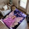 Angel Purple Gown Personalized Text Carpet Perfect for Bedrooms Decorate room Game Room Balcony Anti-slip Rug Office home decor Gift for Festivals