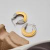 Yori Trendy Daily Geometric Polished Earrings for Women Stainless Steel Exquisite Spring Summer Trending Jewelry