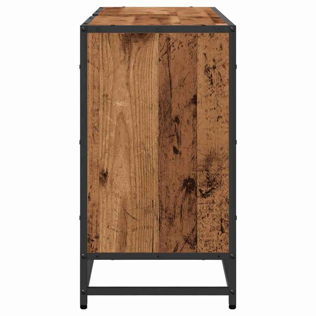 Bathroom Cabinet with Door Reclaimed Wood Look 90 x 33 x 60 cm Particleboard