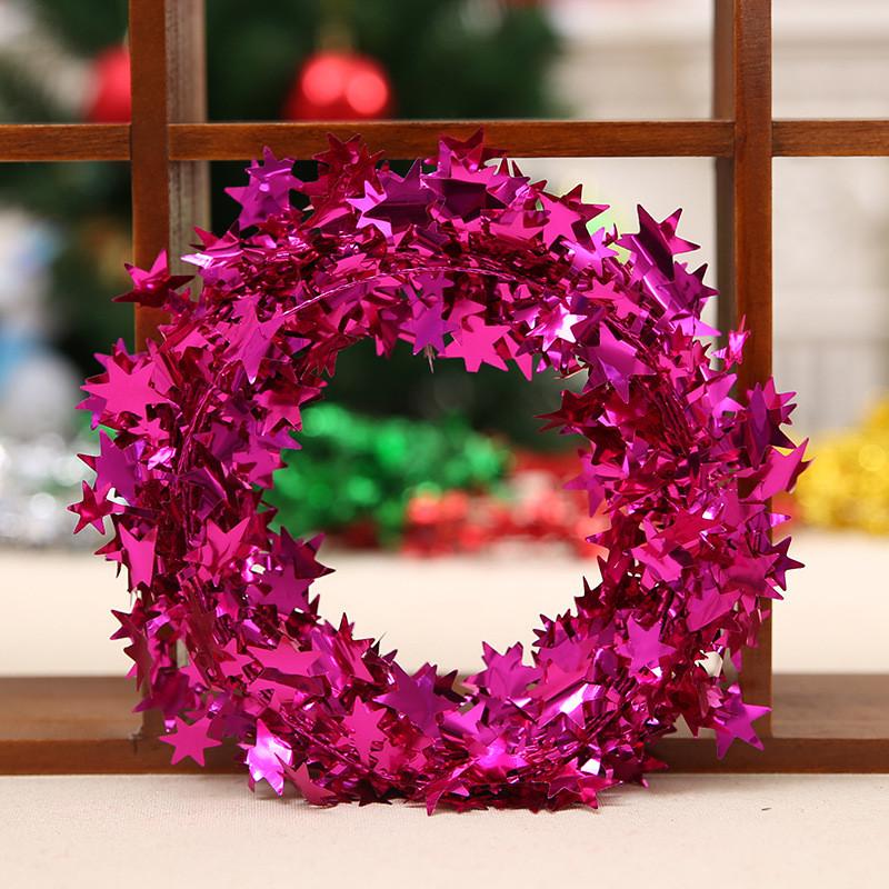 Tree Christmas Eyecatching Star Garland In Assorted Colors For Decorations Holiday