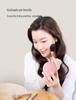 Portable Rechargeable LED Makeup Mirror with Stepless Dimming, Double-Sided Folding Design, Ideal for Travel