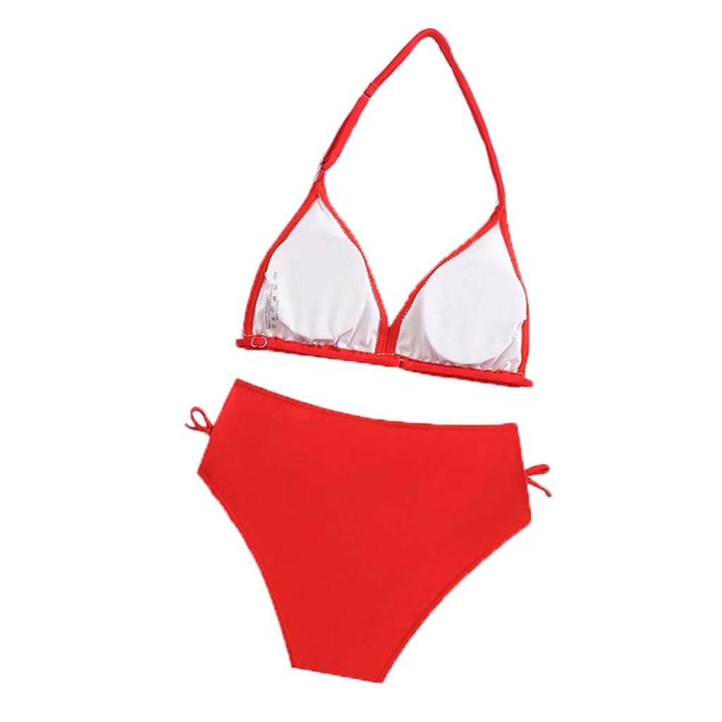 Girls' Printed Two-Piece Bikini Set - Color Swimsuit