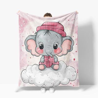 Elefanten-Decke Geschenke für Frauen Mädchen Super Weich Gemütlich Elefanten-Kuscheldecke Warm Flauschig Plüsch Fleece Bettwäsche Dekor Decke