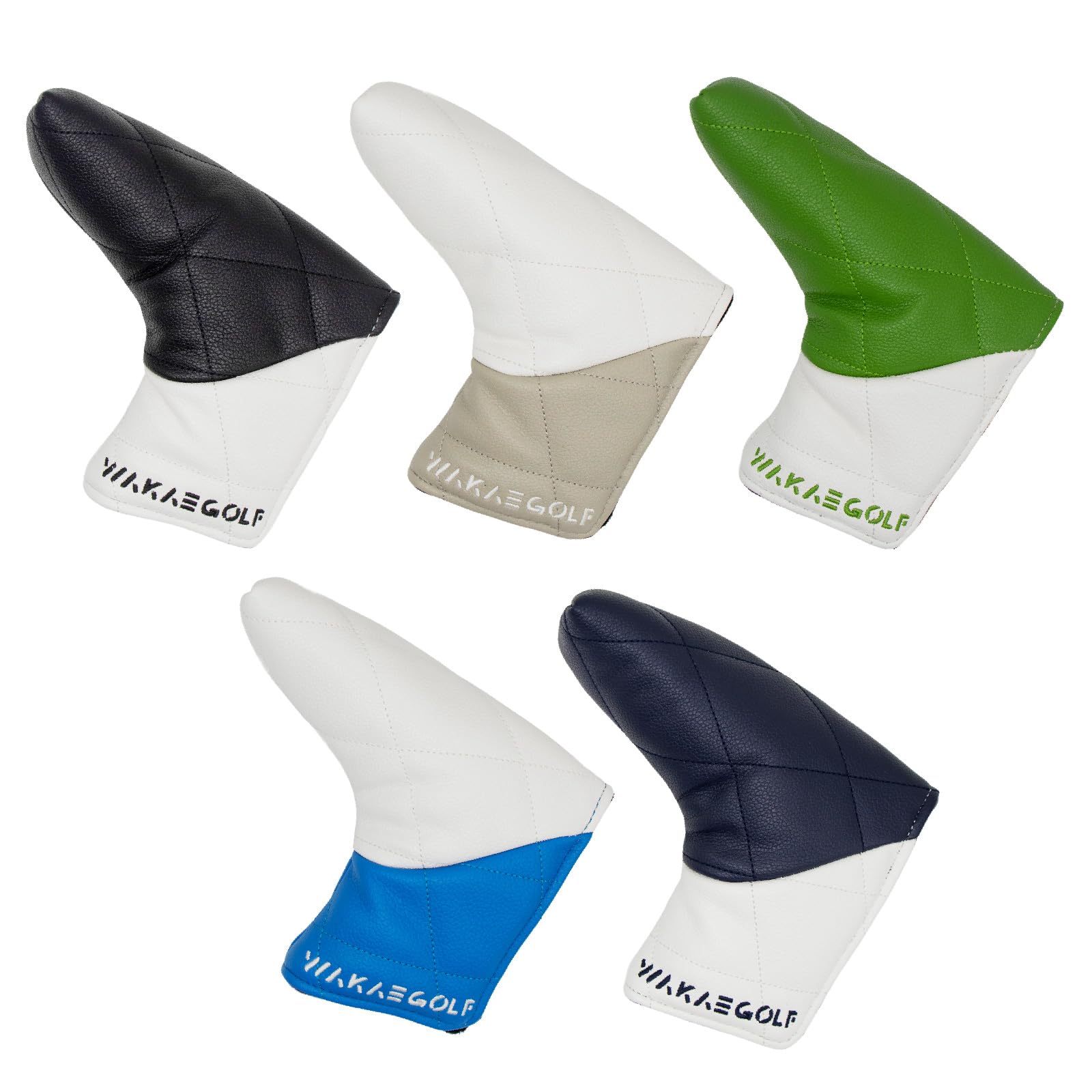 

Wakae Diamond Golf Putter Waterproof x Headcover, Pin-Type Cover, (Blue White)