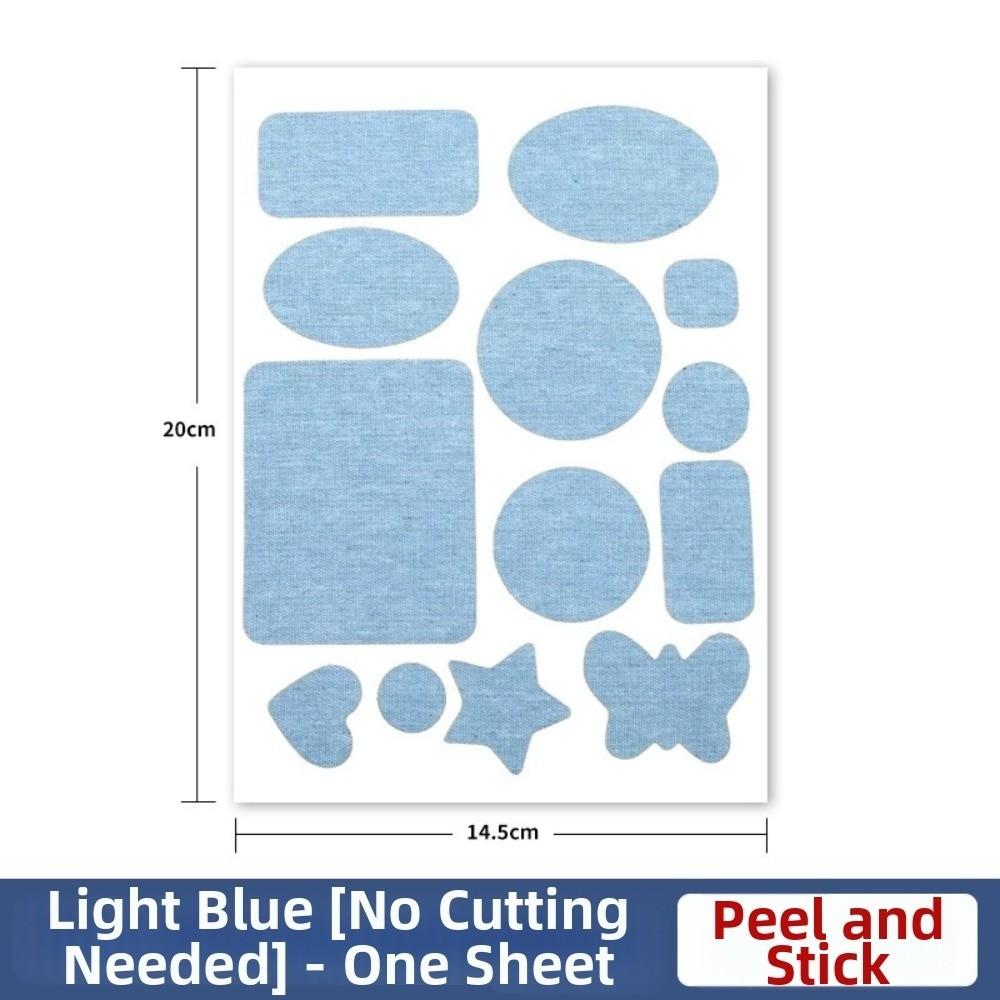 Reinforcement Repair Patches Blue Denim Clothing Patches New Self-Adhesive Patches  for Knee Repair
