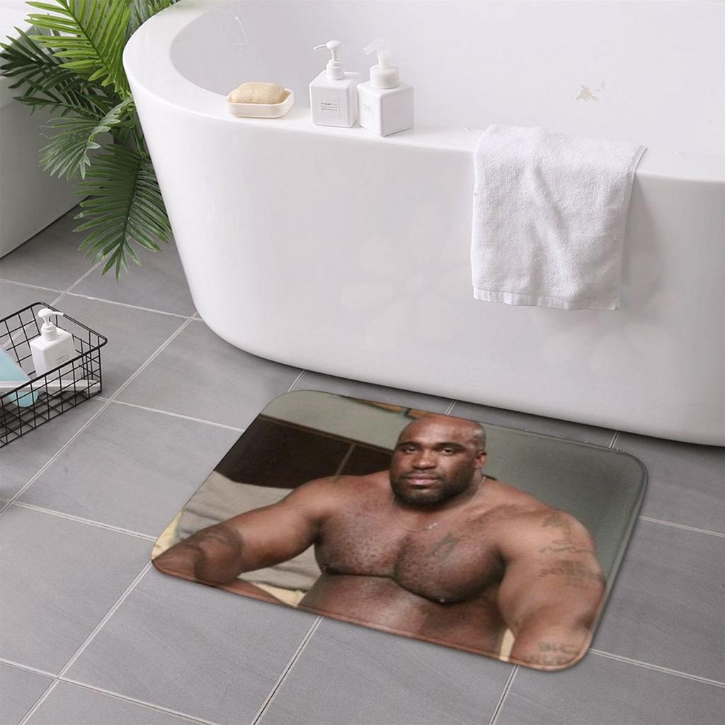 Big Dick Black Guy Meme Barry Woodses Anti-slip Doormat Floor Mat Carpet Rug for Entrance Home Bathroom Living room Footpad Mats