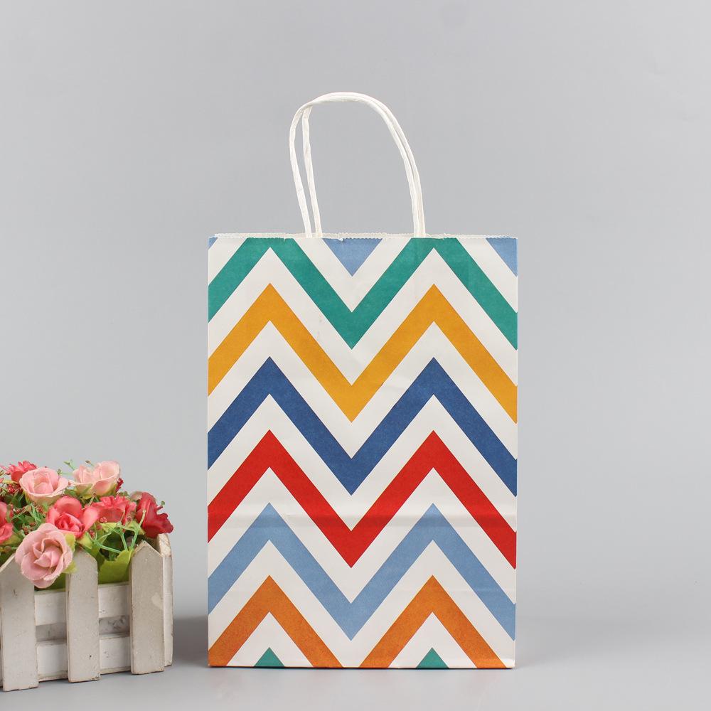 Colorful Polka Dot & Stars Kraft Paper Tote Gift Bags - Exquisite Packaging