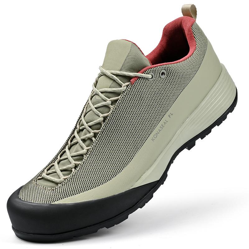 

Original single bag head men s shoes outdoor mountaineering wear-resistant hiking shoes mesh comfortable breathable sports and leisure shoes 38 чёрный
