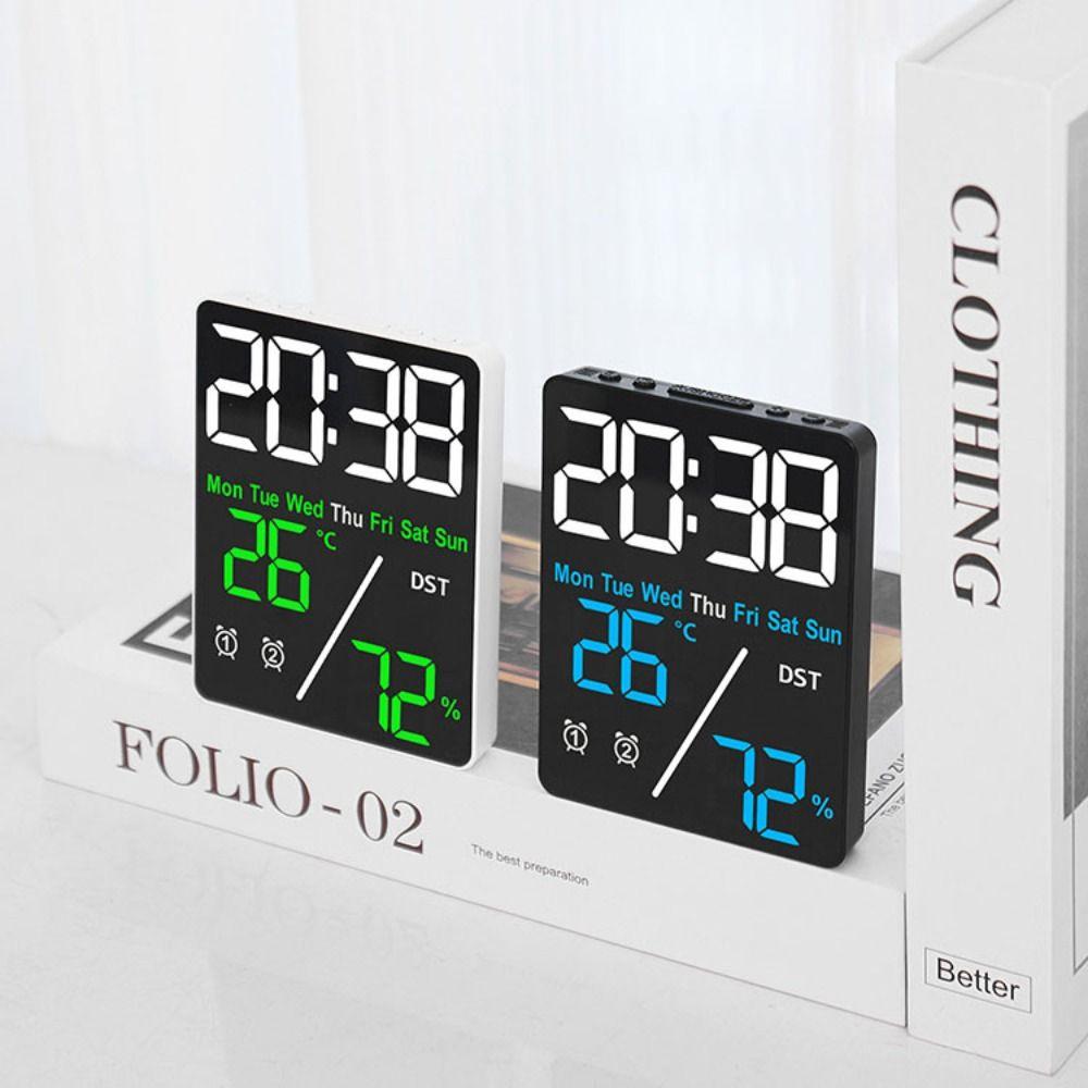 Temperature Digital LED Clocks Multi-functional Display Table Clock  for Bedroom