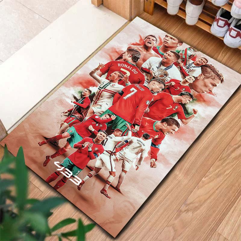 Portugal National Football Logo Carpet Rug for Living Room Bedroom Home Sofa Decoration,Kids Play Non-slip Floor Mat