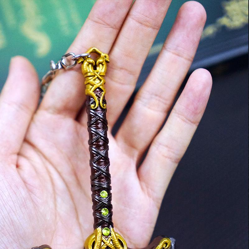 God of War Alloy Game Peripherals Models Pendant Anime Kratos Weapon Metal Replica Miniature Decoration Blade of Chaos