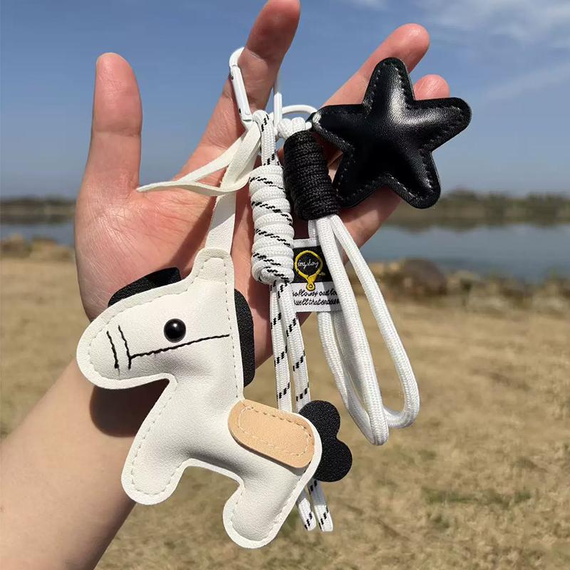 Mini Backpack Hanging Handbag Pendant Horse Faux Leather Bag Pendant Bags Accessories