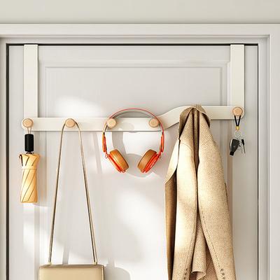 Hooks Over The Door 6 Hooks Home Door Back Hook Bedroom Organizer Rack Clothes Coat Hat Towel Hanger Bathroom Organizer Rack