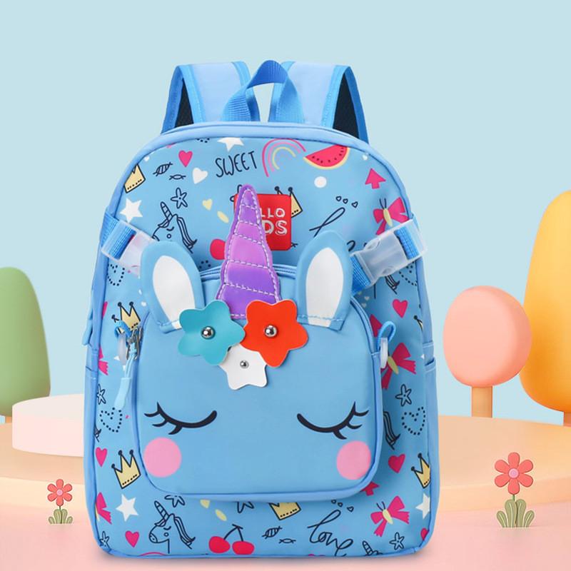 Cute Colorful And Childrens Nylon Backpack Ideal For Kindergarten With Detachable Bag