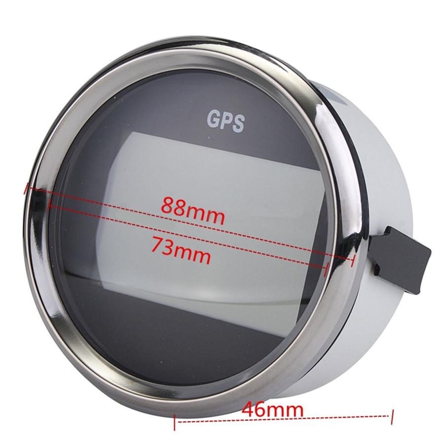 Universal 85mm Multi-function GPS Speedometer Gauge
