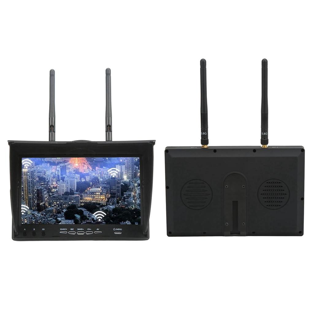 Pro FPV přijímačový monitor 5,8 GHz 40CH 7 palcová video obrazovka pro FPV Multicopte LCD5802D 100?240V USA