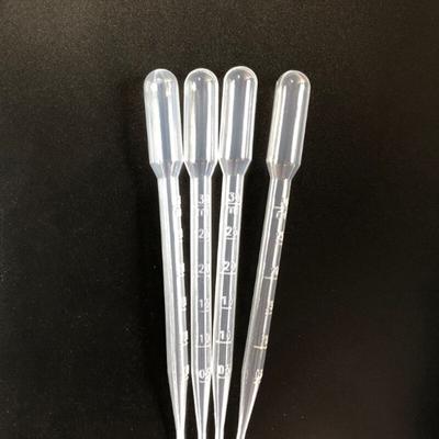 100Pcs Plastic Pasteur Pipette Transfer Pipette Dropper Polyethylene 3ml Lab School Educational Supplies