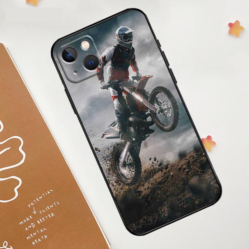 Moto Cross Motorrad Sport Hülle Für iPhone 17 Pro Max 17 Air 15 14 13 12 11 16 Pro Max mini 16e 15 16 Plus Funda Cover