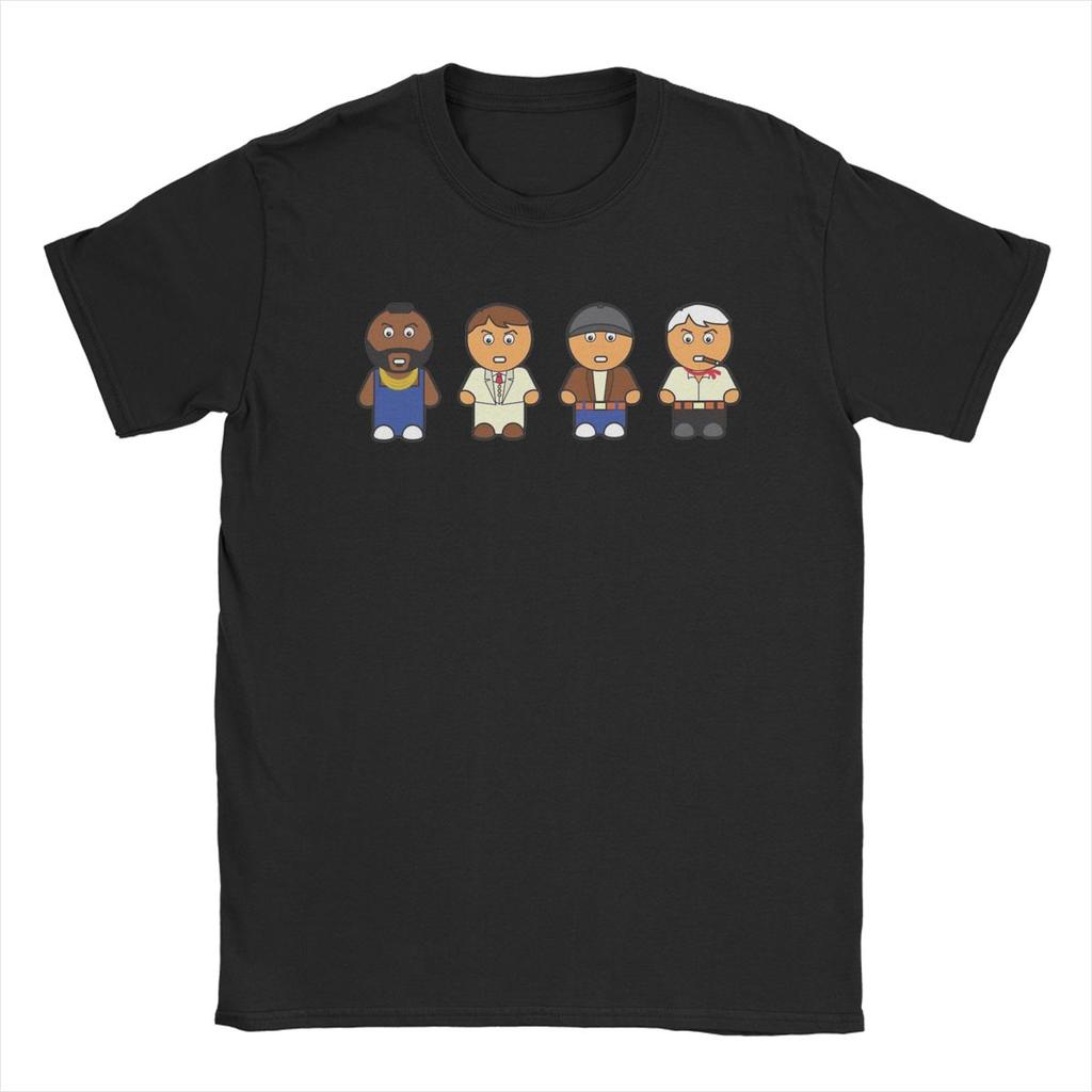 Das A-Team Film T-Shirts für Herren 100% Baumwolle Freizeit T-Shirt Rundhals T-Shirt Kurzarm Tops Party
