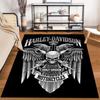 Harley-Davidson Skull Wing Design Rug for Motorcycle Enthusiasts Suitable for use as an anti-slip for living room bedroom sofas