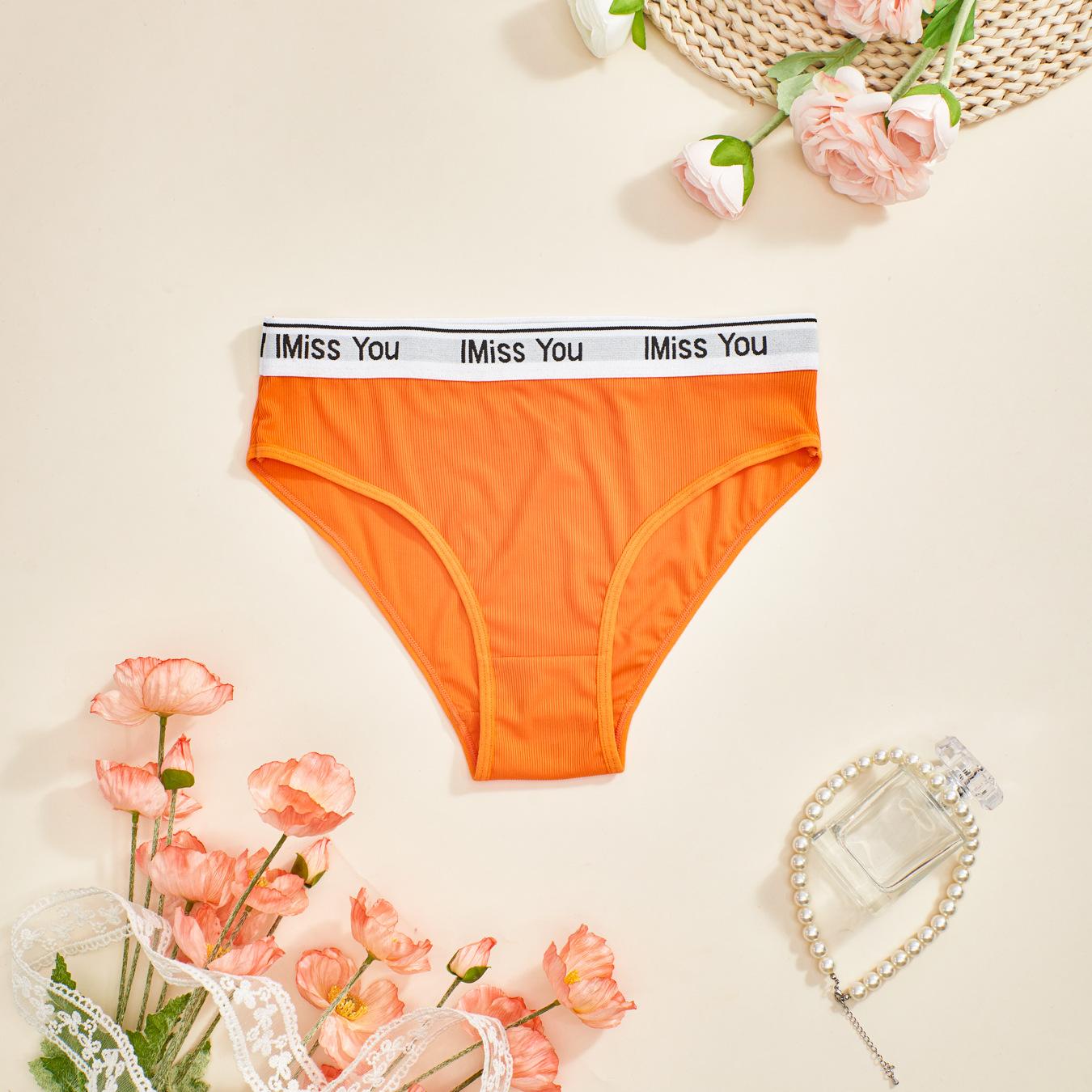 

Плюс размер 4XL женские трусики летние с высокой талией эластичные из чистого хлопка промежность спортивное нижнее белье женские модные буквы женские трусы 3XL оранжевый