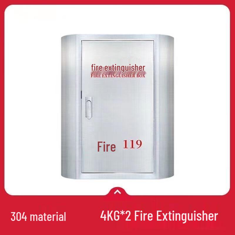 WEZHO 304 SS Rounded Fire Extinguisher Cabinet