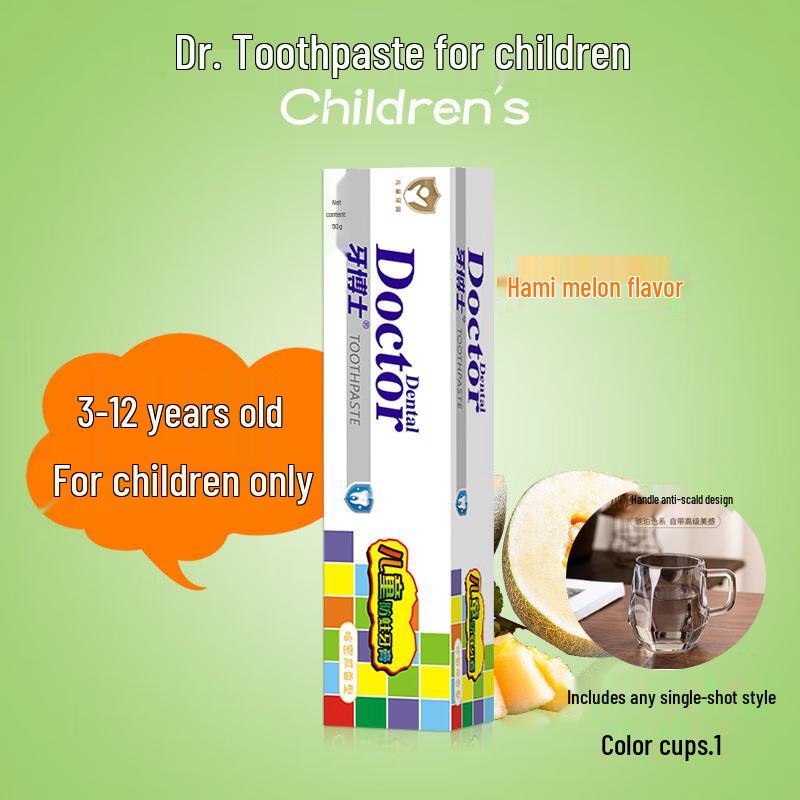 

Dr. Toothpaste Kids Honeydew Anti-Cavity Toothpaste with Cup