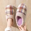 2025 new plush cotton slippers winter home indoor warm shoes non-slip thick-soled cotton slippers