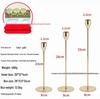 Gold-Plated Metal Candle Holder, Small Iron Art for Dining Table and Christmas Home Decoration