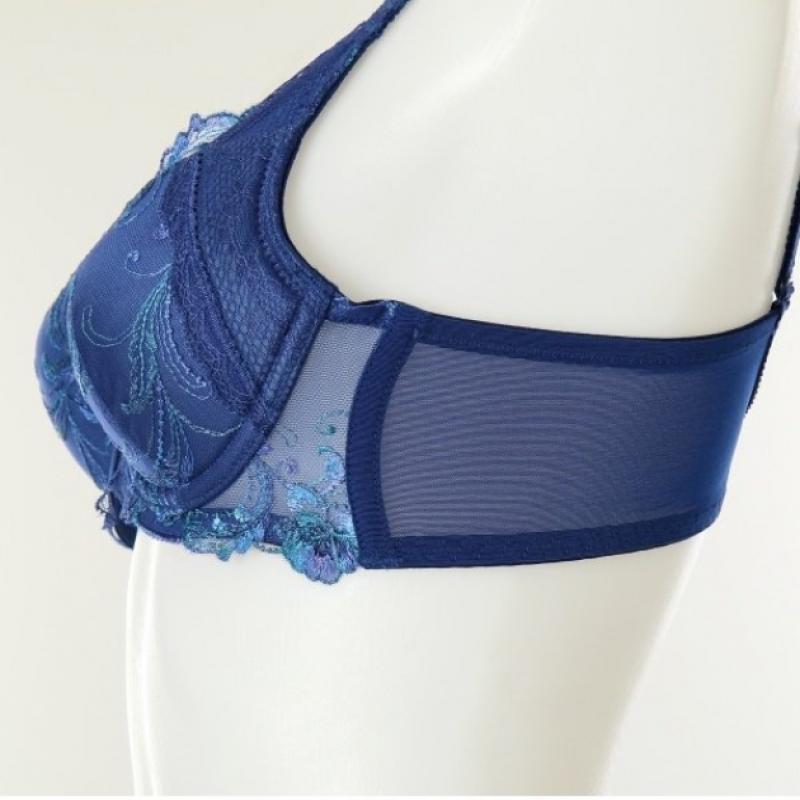 Venus Sheer Tulle Lace Ab Cup Bra Black lAbel vbrb475Ab