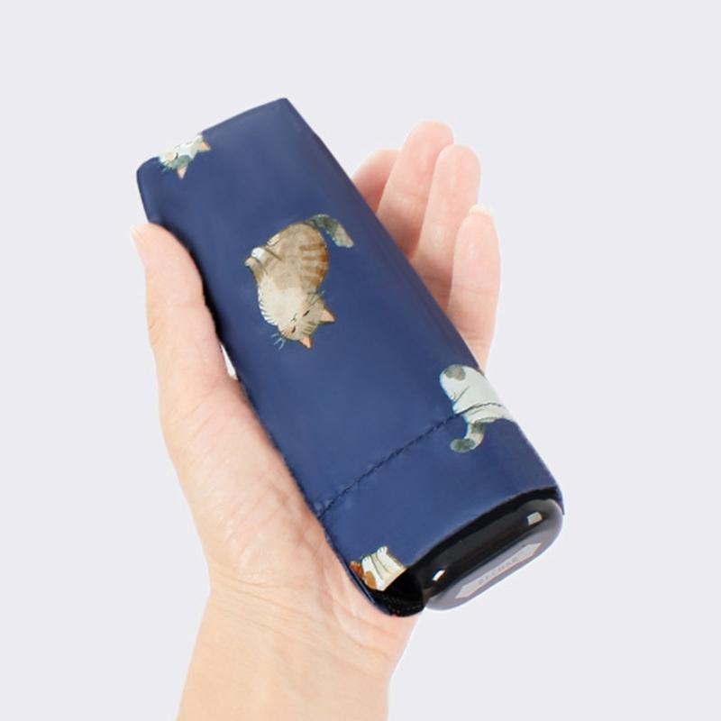 Cartoon Umbrella Adorable Kitten Print For Outdoor Travel And Daily Use Cartoon Kitten Print